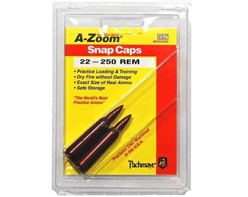 A-ZOOM SNAP CAPS 22/250 REM SNAP PK 2