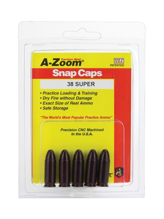 A-ZOOM SNAP CAPS 38 SUPER 5 PK