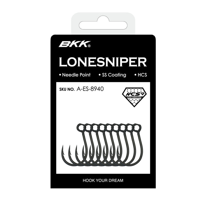 BKK LONE SNIPER SINGLE LURE HOOK #1 8PK [HOOKSIZE:#1]