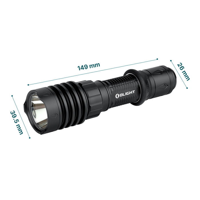 OLIGHT WARRIOR X 4  2600LM LONG THROW TAC TORCH MATTE BLACK