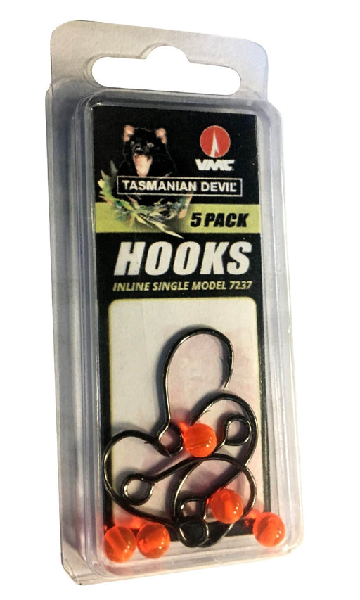 TASMANIAN DEVIL SINGLE HOOK #4 5PK