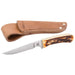 BEAR & SON 6.5" STAG DERLIN BIRD/TROUT KNIFE WITH SHEATH