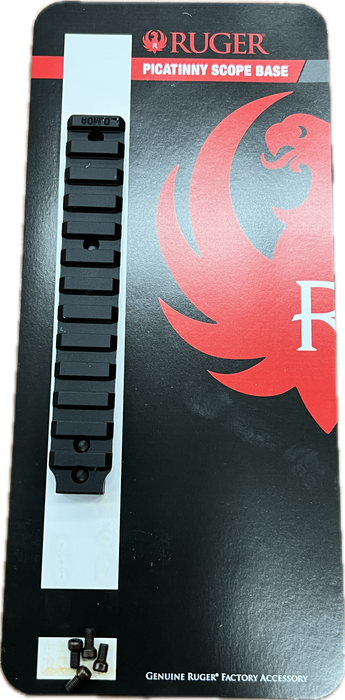 RUGER PICATINNY RAIL PRECISION RIMFIRE 0MOA WITH SCREWS