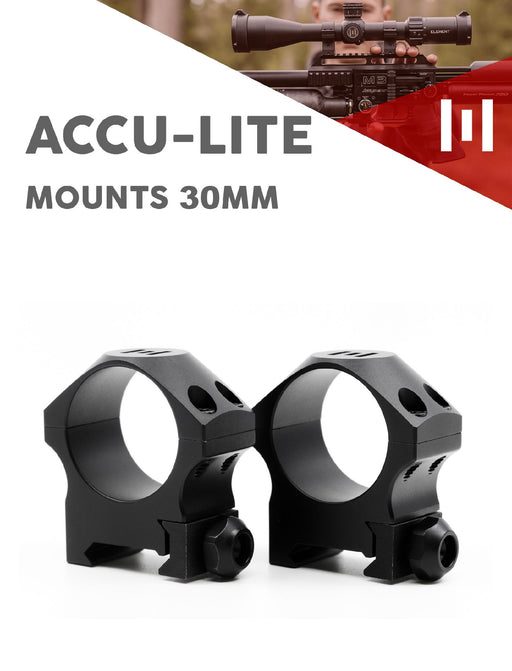 ELEMENT OPTICS ACCU-LITE MOUNTS 30MM LOW (22MM)