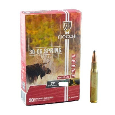 FIOCCHI CENTERFIRE 30-06 SPRG 180GR SP 20PK