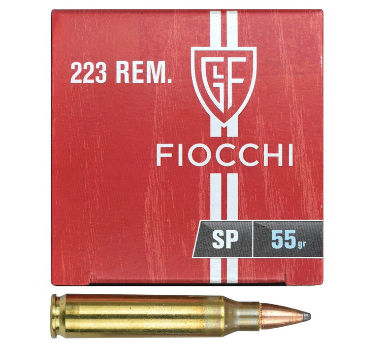FIOCCHI CENTERFIRE 223 REM 55 GR SP 50PK