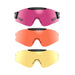 BERETTA MASK SHOOTING GLASSES ORANGE MAGENTA AND YELLOW