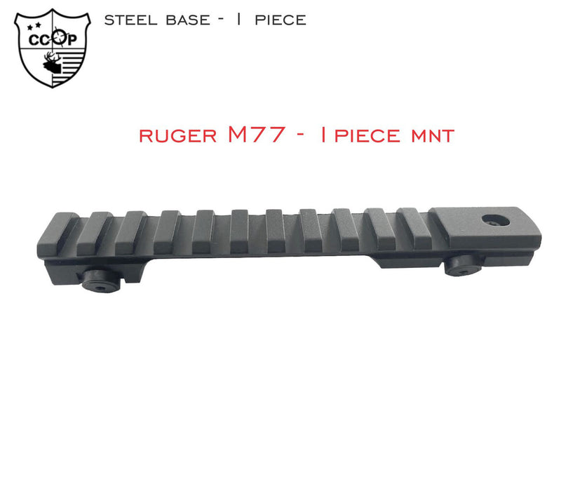 CCOP BASE STEEL 1 PIECE RUGER M77 MKII SHORT ACTION