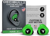 DECIBULLZ CUSTOM MOLDED EARPLUGS GREEN
