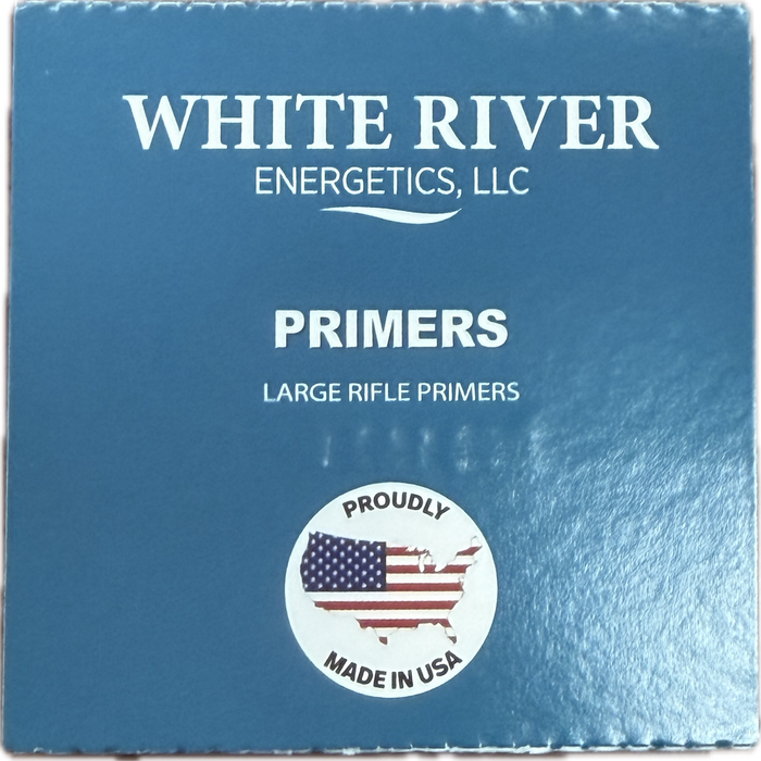 WHITE RIVER PRIMERS LARGE RIFLE 100 PK