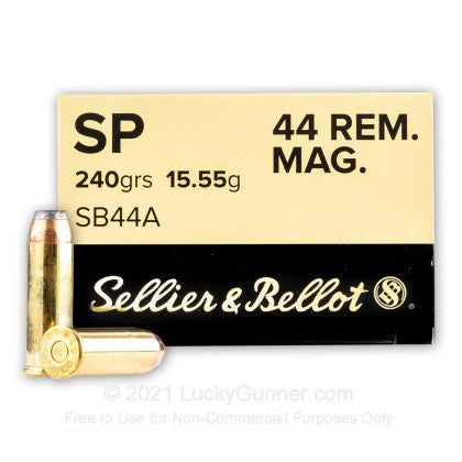 SELLIER & BELLOT CENTERFIRE 44 MAG 240 GR SP