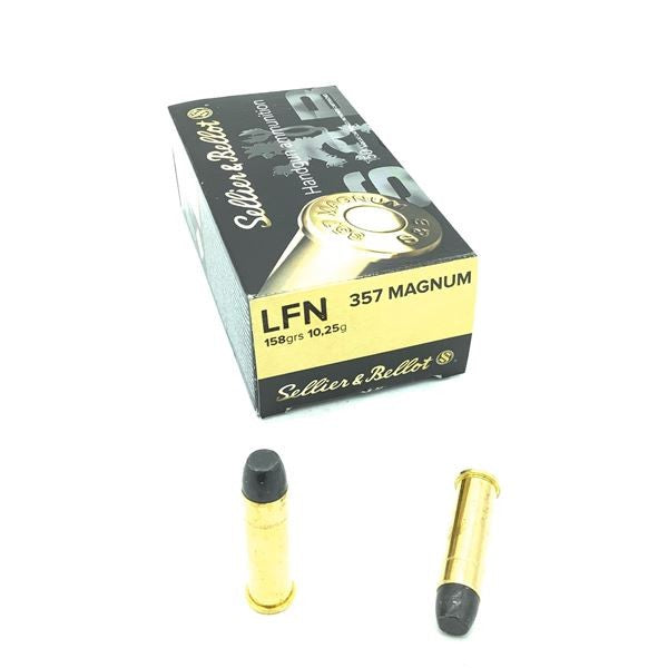SELLIER & BELLOT CENTERFIRE 357 MAGNUM 158 GR LFN 50 PK