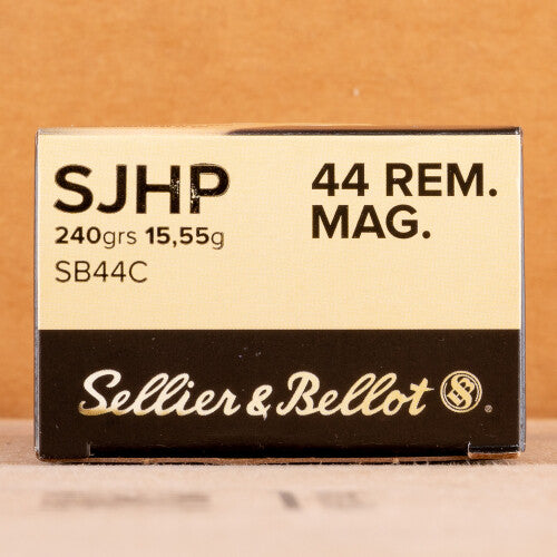 SELLIER & BELLOT CENTERFIRE 44 REM MAG 240 GR JHP 50 PK