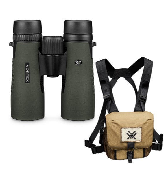 VORTEX BINOCULARS DIAMONDBACK HD 10X42 WITH GLASS PACK
