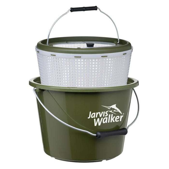 JARVIS WALKER LIVE BAIT BUCKET 10L GREEN