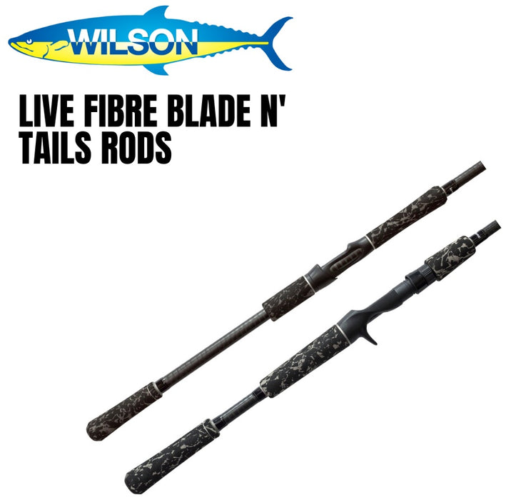 WILSON LIVE FIBRE BLADE N TAILS 6'8" 20-40LB 1PCE BAITCAST ROD [RODSIZE:6'8" 20-40LB BAITCAST]