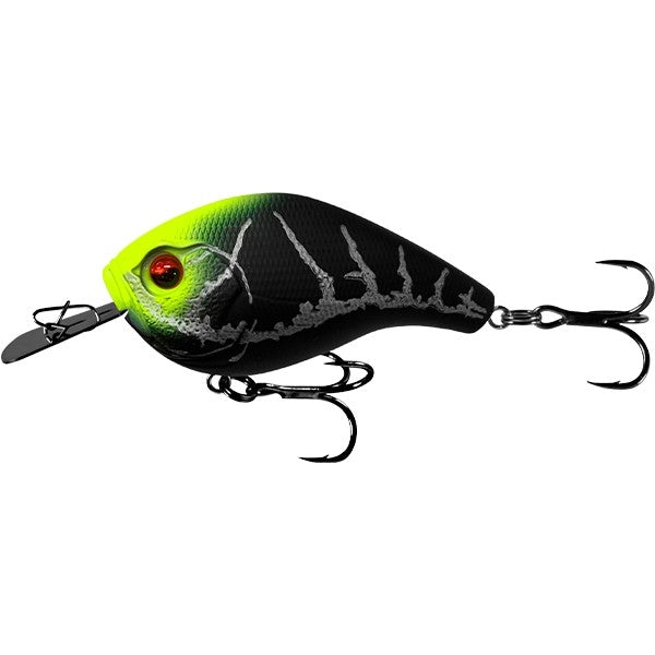 13 FISHING JABBER JAW 60 DEEP CRANKBAIT #MBC MATTE BLACK CHARTREUSE [LURECOLOUR:MATTE BLACK CHARTREUSE]