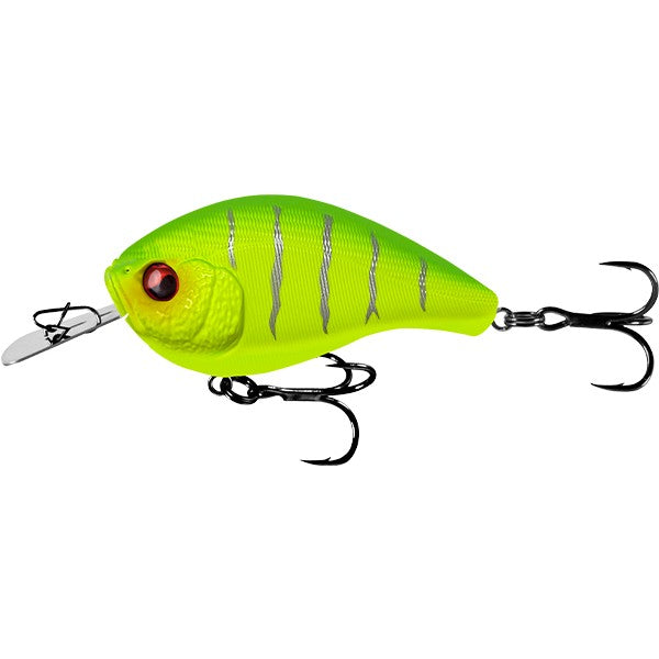 13 FISHING JABBER JAW 60 DEEP CRANKBAIT #MCG MATTE FLURO CHARTREUSE GREEN [LURECOLOUR:MATTE FLURO CHARTREUSE GR]