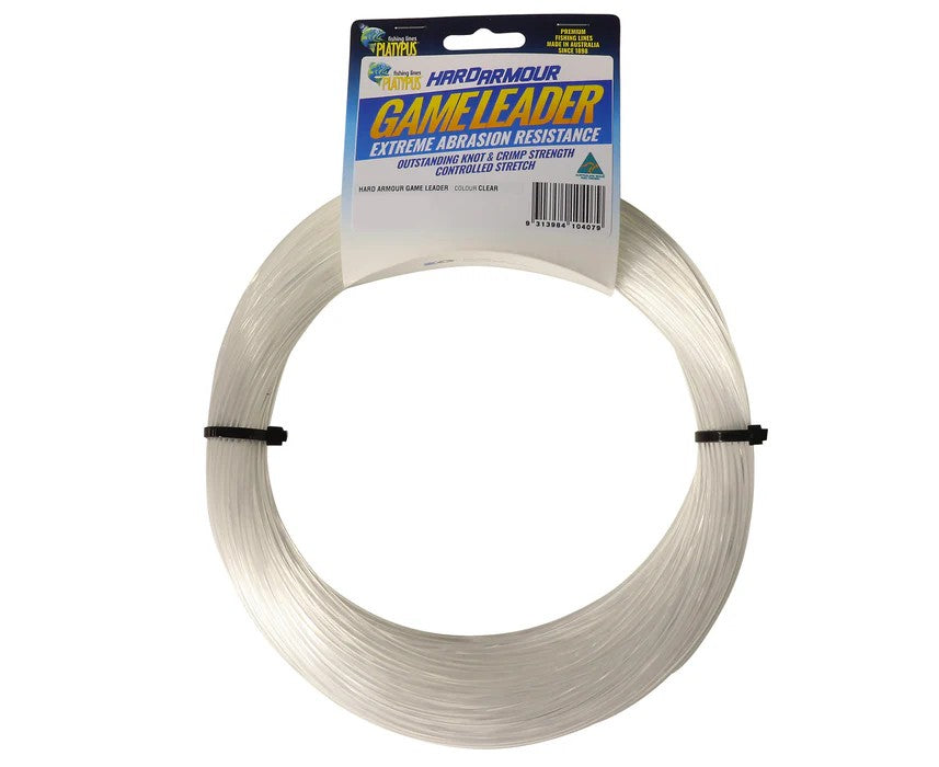 PLATYPUS HARD ARMOUR GAME LEADER CLEAR 200LB 50M