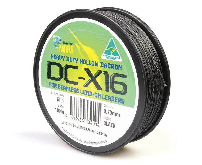 PLATYPUS DC X16 DACRON 60LB 100M BLACK