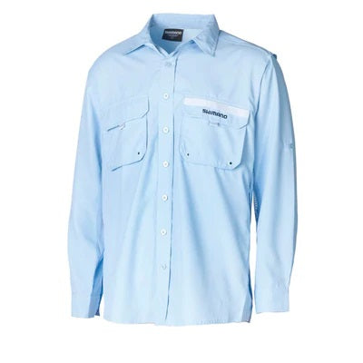 SHIMANO BOYS VENTED SHIRT BLUE SIZE 12 [SIZE:12]