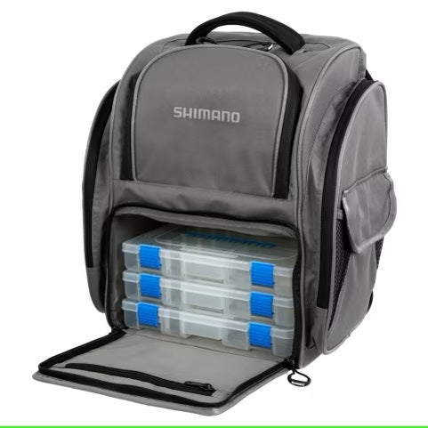 SHIMANO BACKPACK LARGE WITH TACKLE BOXES GREY 2023