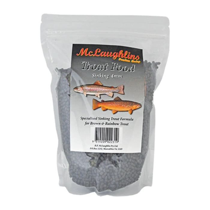 MCLAUGHLIN'S TROUT FOOD PELLETS SINKING