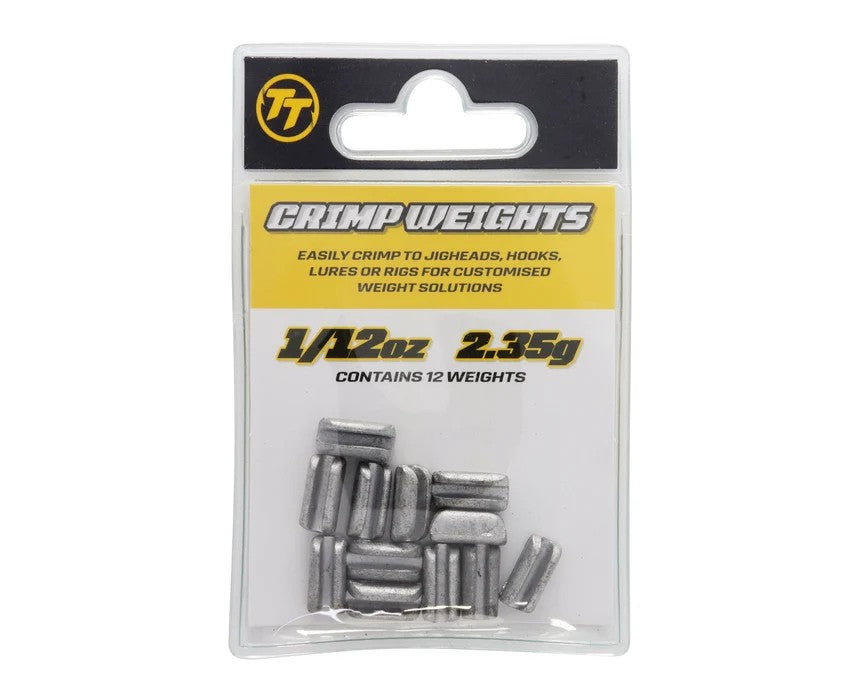 TT CRIMP WEIGHTS 1/12OZ 12PK [LURESIZE:1/12OZ]