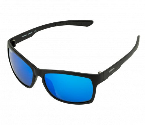 SPOTTERS SUNGLASSES (ICE BLUE) SAVAGE MATT BLACK 