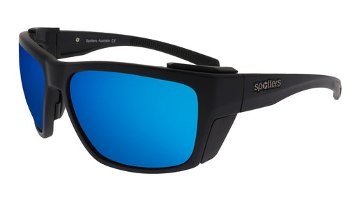 SPOTTERS SUNGLASSES (ICE BLUE) RENEGADE MATT BLACK