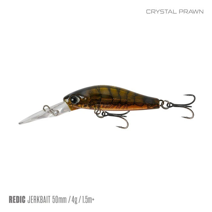 SAMAKI REDIC JERKBAIT MF50 002- CRYSTAL PRAWN [LURECOLOUR:002- CRYSTAL PRAWN]