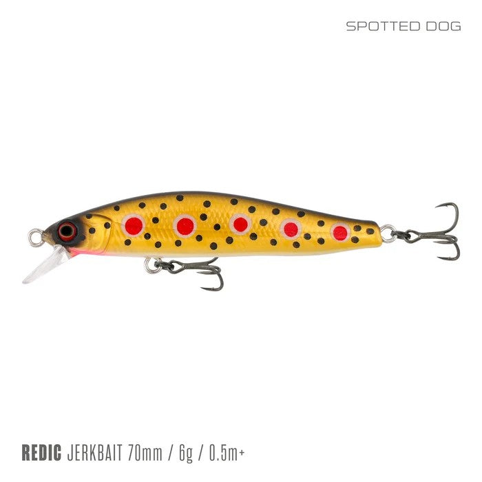 SAMAKI REDIC JERKBAIT 70SFLC SPOTTED DOG [LURECOLOUR:SPOTTED DOG]
