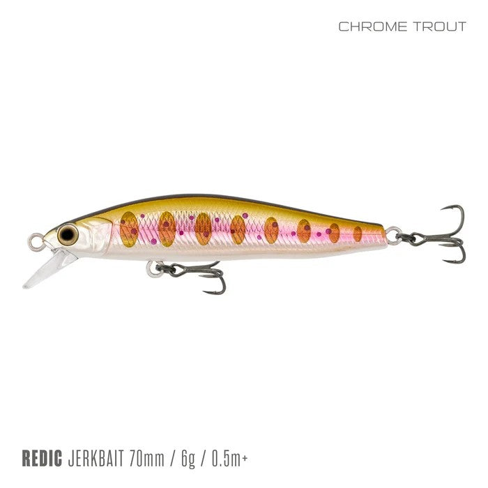 SAMAKI REDIC JERKBAIT 70SFLC CHROME TROUT [LURECOLOUR:CHROME TROUT]