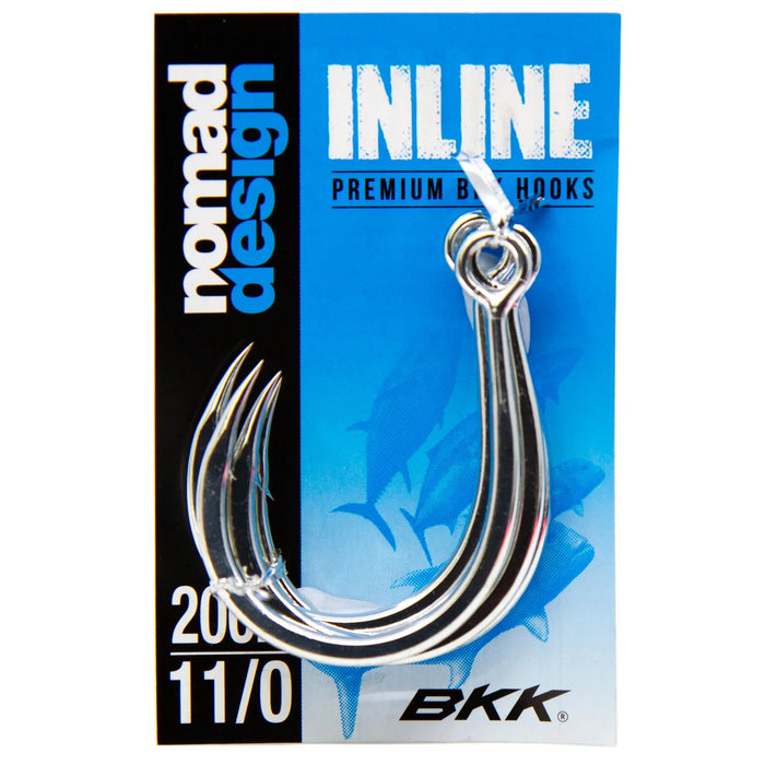 NOMAD DESIGN INLINE EYE SINGLE HOOK 11/0 4PK