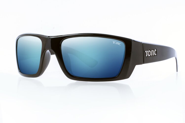 TONIC EYEWEAR RISE MATT BLACK BLUE MIRROR