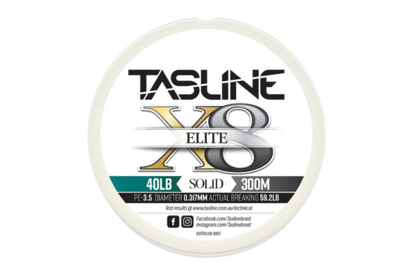 TASLINE ELITE WHITE 150M 40LB [LINESIZE:40LB]
