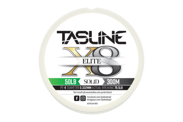 TASLINE ELITE WHITE 150M 50LB [LINESIZE:50LB]