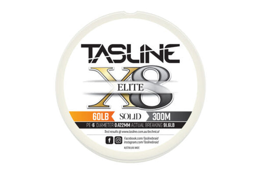 TASLINE ELITE WHITE 150M 60LB [LINESIZE:60LB]