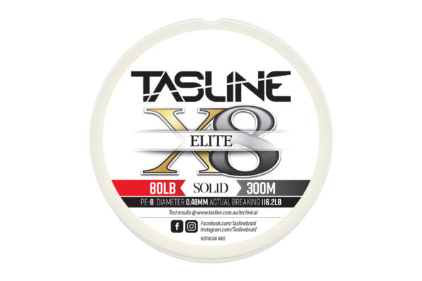 TASLINE ELITE WHITE 150M 80LB [LINESIZE:80LB]