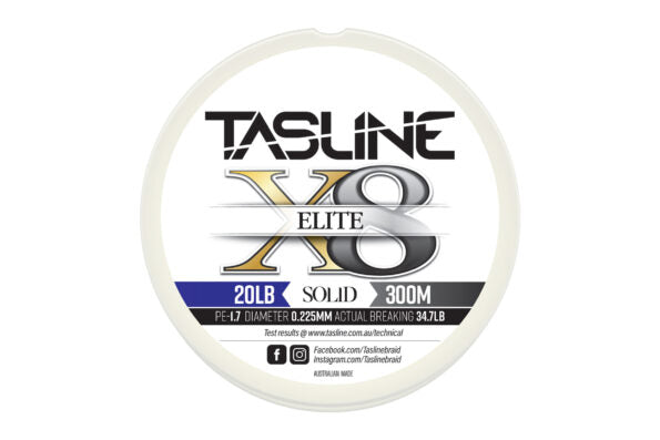 TASLINE ELITE WHITE 150M 20LB [LINESIZE:20LB]
