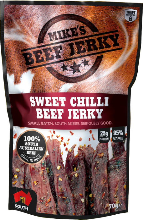 MIKES BEEF JERKY SWEET CHILLI 70G