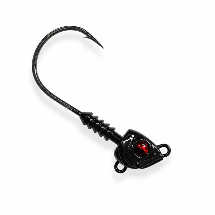 SPINWRIGHT LURES SWIMJIG HEAD 1/2OZ BLACK 3PK [LURECOLOUR:BLACK]