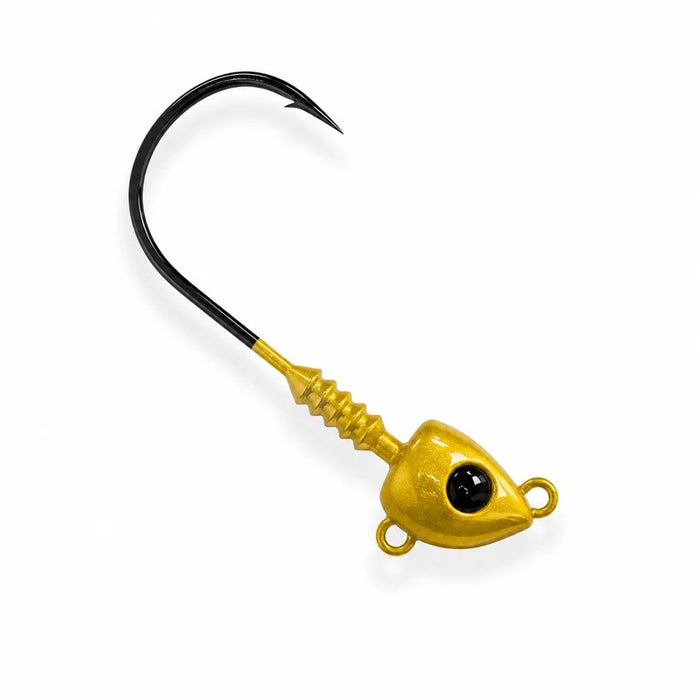 SPINWRIGHT LURES SWIMJIG HEAD 1OZ GOLD 3PK [LURECOLOUR:GOLD]