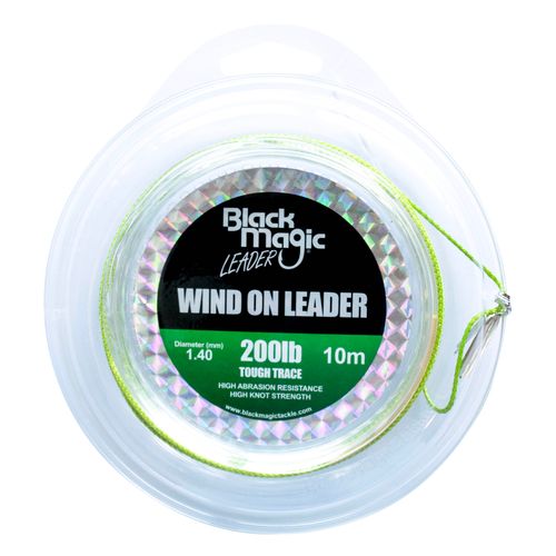 BLACK MAGIC WIND ON LEADER 200LB MONO