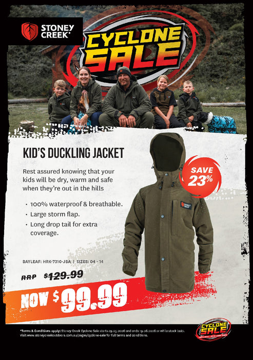 STONEY CREEK DUCKLING JACKET KIDS BAYLEAF SIZE 6 [SIZE:06]