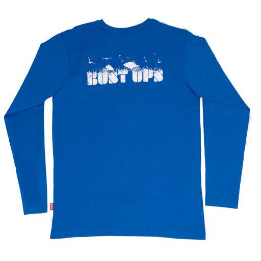 STONEY CREEK TUNA BUST UP L/SLEEVE TEE BLUE SIZE MED [SIZE:M]