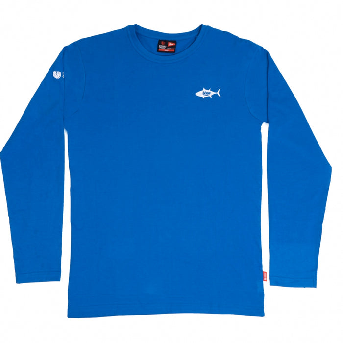 STONEY CREEK TUNA BUST UP L/SLEEVE TEE BLUE SIZE MED [SIZE:M]