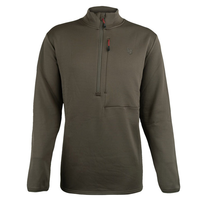 STONEY CREEK MICRO-PRIME QUARTER ZIP TOP OLIVE MENS [SIZE:S]