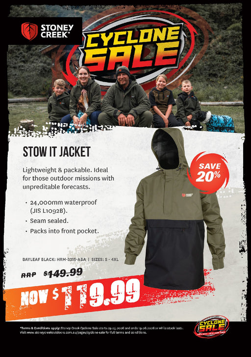 STONEY CREEK STOWIT JACKET MENS BAYLEAF/BLACK [SIZE:SMALL]