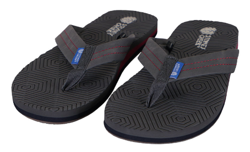 STONEY CREEK DECK JANDALS DARK SHADOW/RED 12 [SIZE:12]